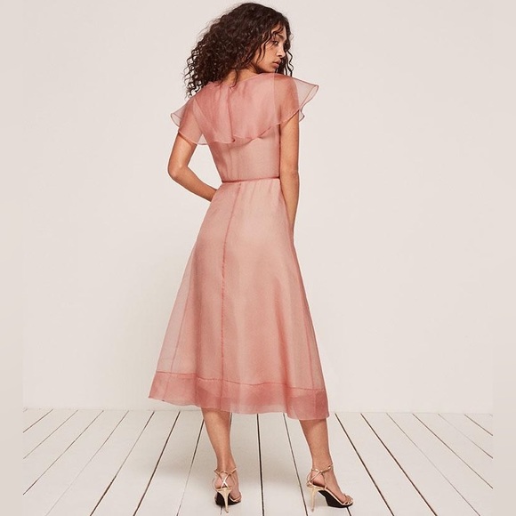 ✨ NWOT REFORMATION Cannes dress pink - Picture 3 of 7